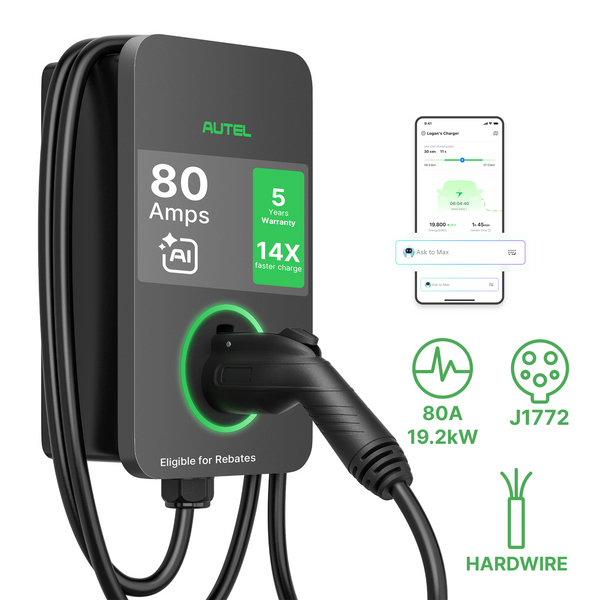 19.2kW 80A Residential EV Charger with 5-Year Warranty