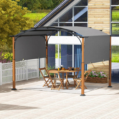 10 x 12 ft Outdoor Retractable Pergola with Canopy