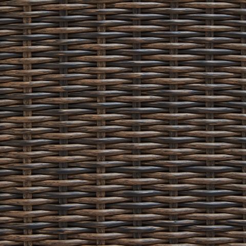 Round Outdoor Gas Fire Pit Table with Resin Wicker