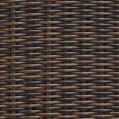 Round Outdoor Gas Fire Pit Table with Resin Wicker