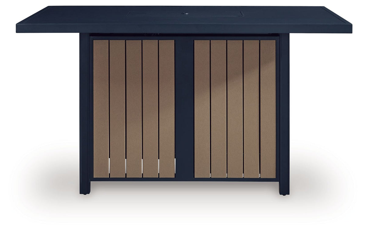 East Beach - Rectangular Bar Table With 30,000 BTU Fire Pit