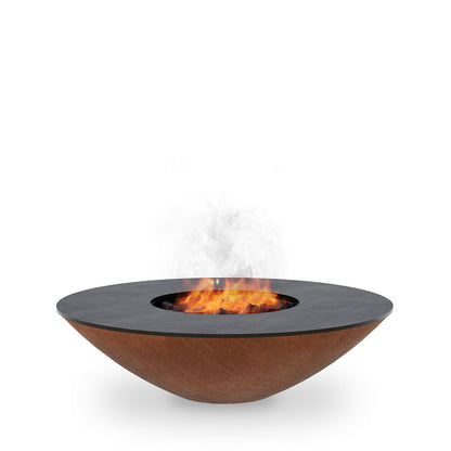 Arteflame Classic 40-Inch Corten Steel Fire Pit with Cooktop