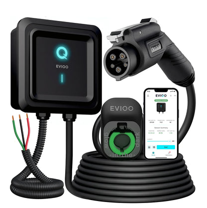 EVIQO 48A Level 2 EV Charger with WiFi, J1772, 11.5kW