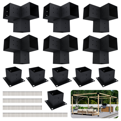 Zen Freestanding Pergola Bracket Kit – Up to 24 x 12 Ft