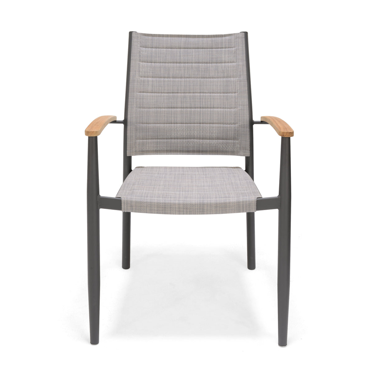 Topaz 9-Piece FSC Teak Dining Set with 8 Armchairs