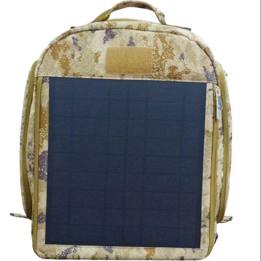 30W Solar Tactical Backpack with USB Charging