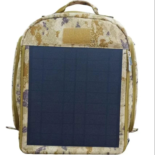 30W Solar Tactical Backpack with USB Charging