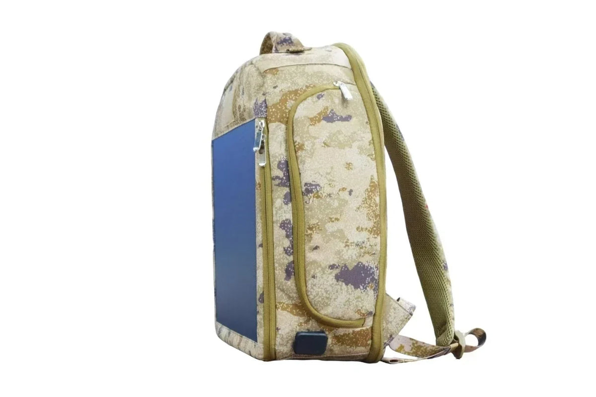 30W Solar Tactical Backpack with USB Charging