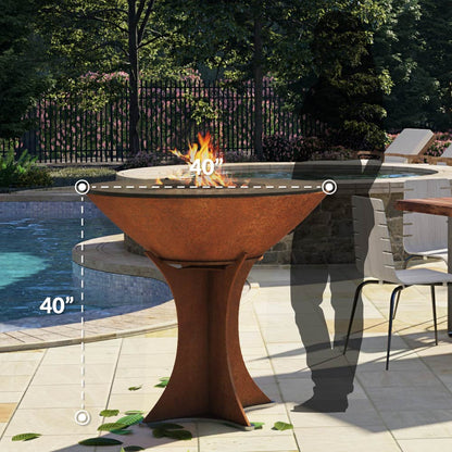 Arteflame Classic 40" With High Euro Base Flat Top Grill Starter Bundle