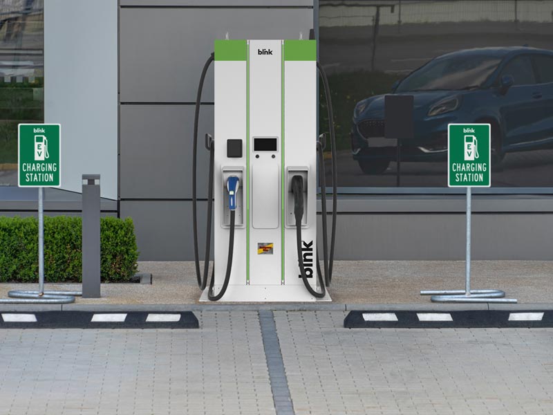 Blink 120kW DC Fast EV Charger – Dual-Port Commercial Charging Station