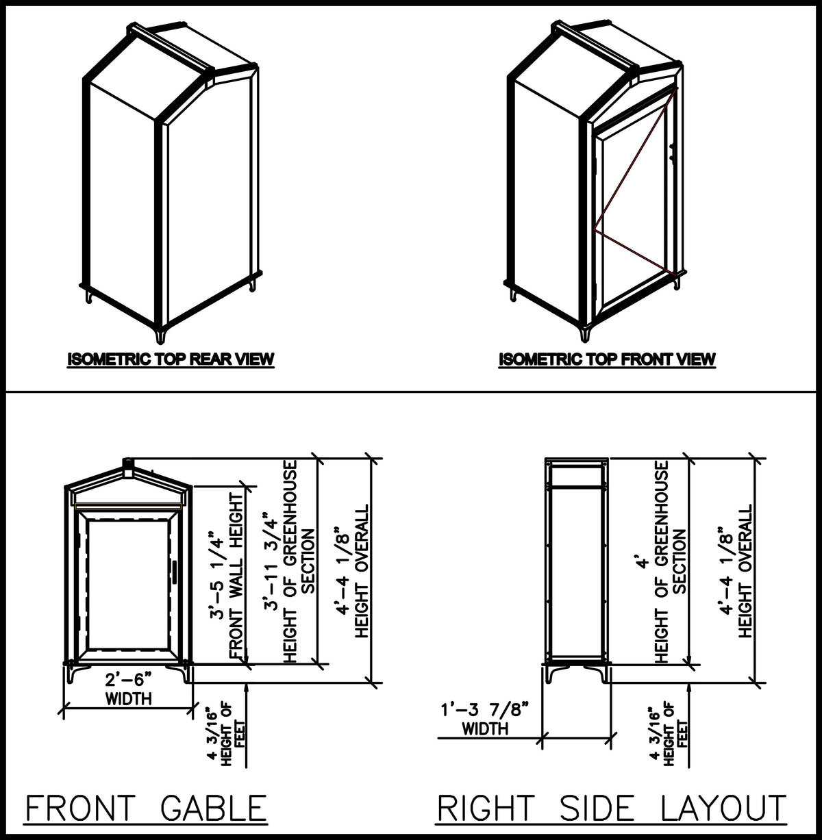 Janco Indoor/Outdoor Greenhouse Garden Cabinet